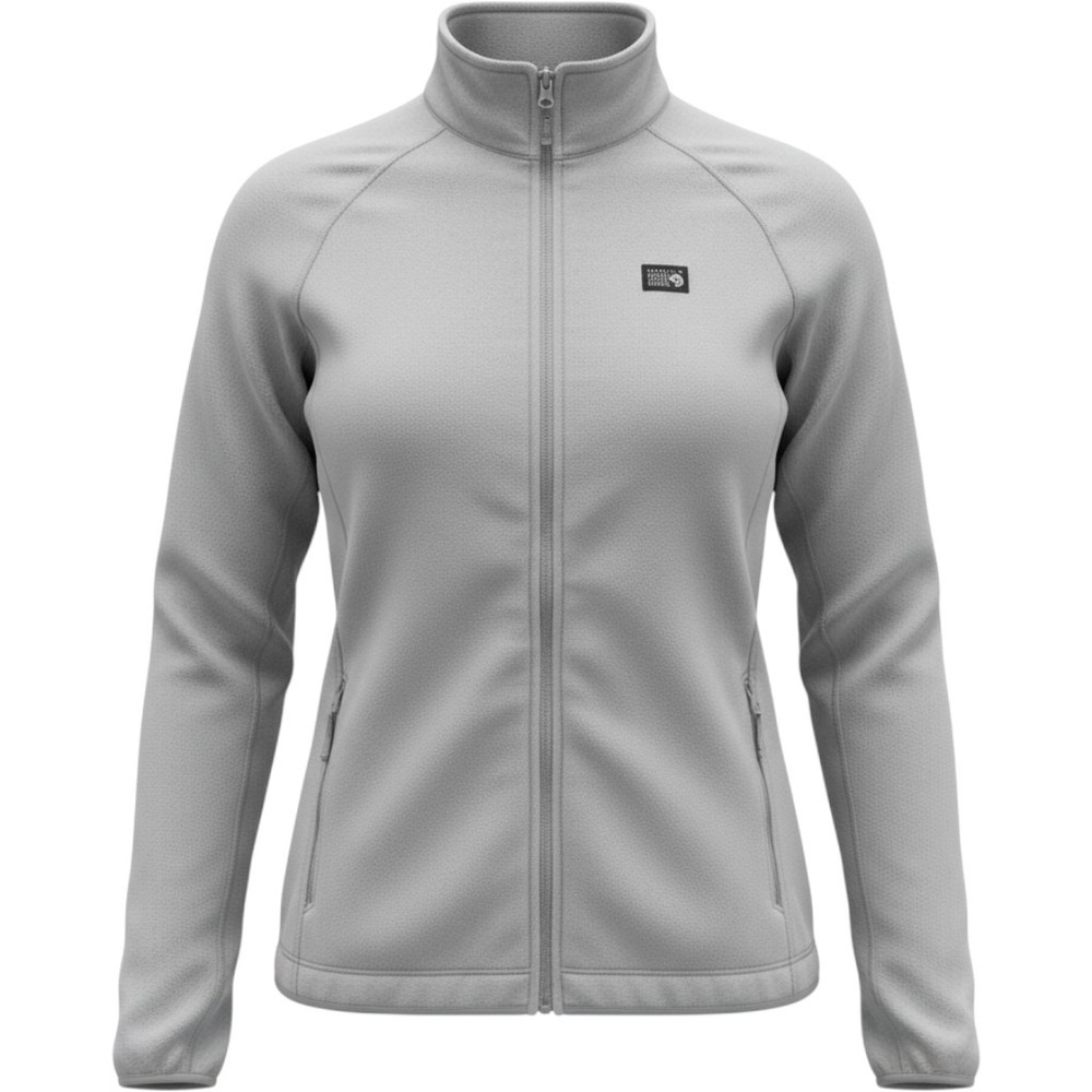 Mountain Hardwear Microchill 2.0 Fleece Jacket Womens XL Grey Full Zip OL0212